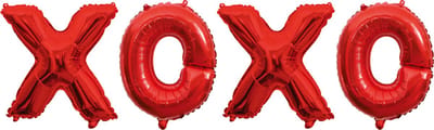 Folieballon Tekst 16" 'XOXO' Rood