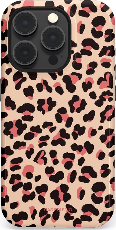 Casetastic Hoesje Geschikt voor Apple iPhone 15 Pro Magsafe - Stijlvolle Beschermende Duo-layer Case - Pantermeid