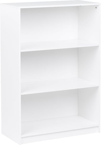 ZEHNA - Boekenkast 3 planken - Wit - 80 x 40 cm - Vezelplaat