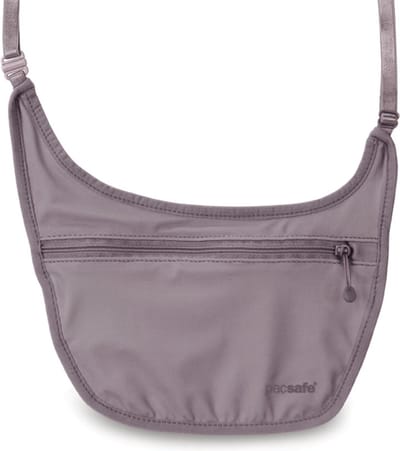 Pacsafe Coversafe S80 - Crossbody - RFID-blokkerend - Anti-diefstal - Lichtgewicht - Damestas - 13.5 x 20.5 x 0.3 cm - Lila