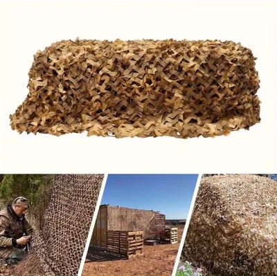 Bruin Camouflagenet 6x3 Meter - Duurzaam en Weerbestendig