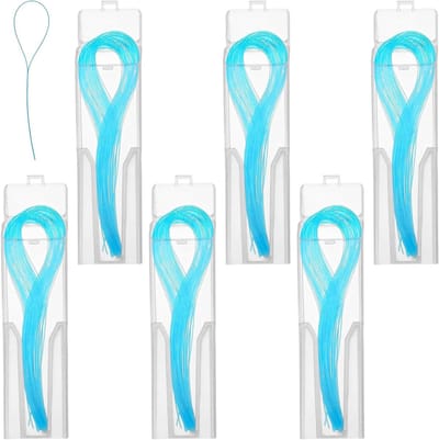 300 Dental Floss Houder Set voor Bruggen en Implantaten - Blauw Flosdraad met 6 Navuldozen van 50 - Tandheelkundige Zorg en Mondhygiëne
