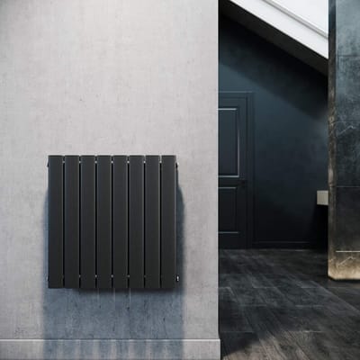 Paneelverwarming - Vlakke radiator - Woonruimte verwarmen - Dubbellaags ontwerp - 630 x 616 mm - Antraciet