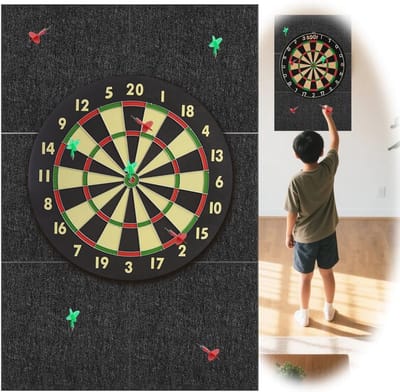 Dartbord Wandbeschermer en Wandrand - Vilt Wandbescherming voor Dartbord - Zelfklevende Dartbordbescherming