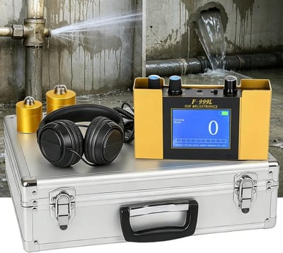 Waterlekdetector - Geofoonsensor Lekzoeker - Ondergrondse Inspectie - Instelbare Gevoeligheid - 3 Meter Diepte - Meerkleurig