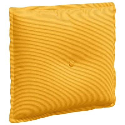 vidaXL - Rugkussen - Licht - Geel - 50 - x - 45 - cm - Corduroy - stof