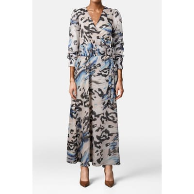 GUESS  Eco Ls Laila Maxi Dress Abstract Animalier P Taglia: XS | Maxi abiti Outlet | Donna