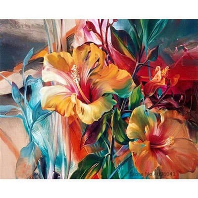 5D DIY Diamond Art borduurwerk woondecoratie bloem Diamond schilderij kruissteek 20X30CM orange