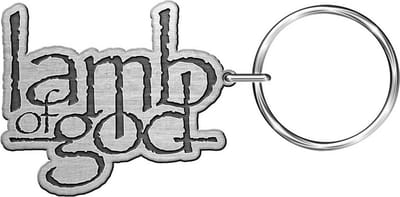 Lamb Of God - Logo Sleutelhanger - Zilverkleurig