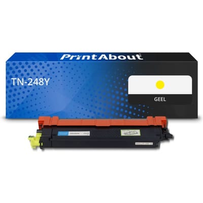 PrintAbout huismerk Toner TN-248Y Geel Geschikt voor Brother