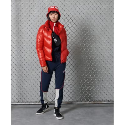 Superdry Brooklyn Padded Jas Rood 2XS Vrouw