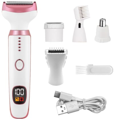 Gezichtsepilator voor vrouwen - 5-in-1 draagbare bodyshaver -Gezichtsepilator - Waterdichte epilator-Voor vrouwen, gezicht, lichaam, benen, oksels en meer- Epilator Gezicht-Epilator-Gezichtepilator Vrouw - Epilator Gezicht Vrouw - Epilator Face