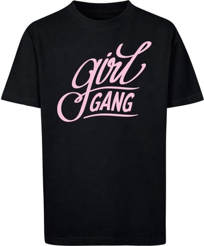 Mister Tee - The Girl Gang Kinder Tshirt - Kids 134/140 - Zwart