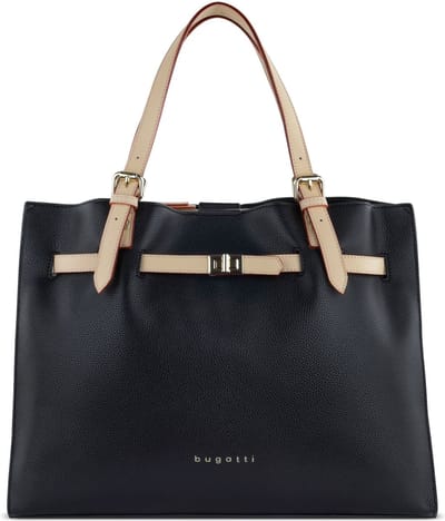bugatti Handtas Schoudertas Ella Shoulderbag Black Zwart