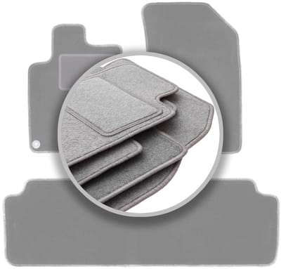 Automatten asgrijs voor: Peugeot 407 coupé, sedan, stationwagen, SW (2004-2011)