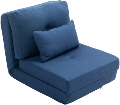 HOMCOM-Stoelbed-Linnengoed-60x80x56cm-Blauw