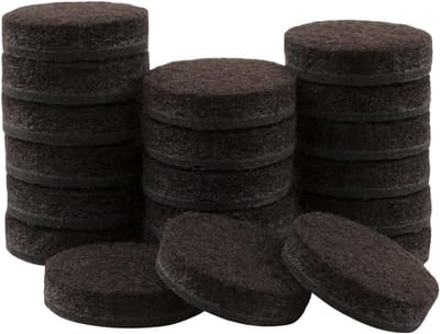 Meubelvilt Pads - Viltjes Stoelpoten - Meubels Beschermen - Zelfklevend - 20 stuks 3/4 inch - Bruin