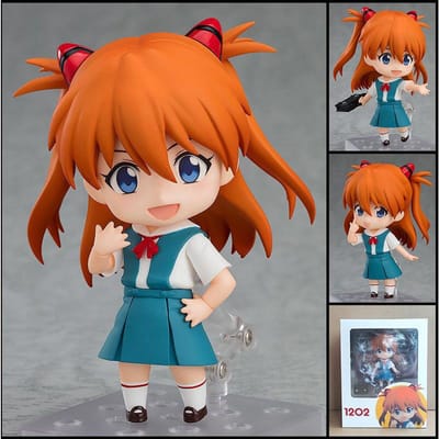 10cm #1202 Asuka #1197 Rei Ayanami Beweegbare Actiefiguur Gezichtsverwisseling Verzamelaar Model Bureau Decoratie Voor Anime Fans Cadeau