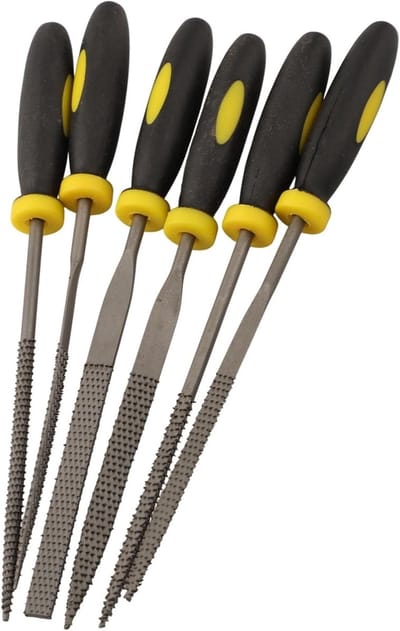 Metalen Naaldvijlen - Houtvijlen Set - Hout Bewerken - Hoge Hardheid - 140mm 6 Stuks - Assorti