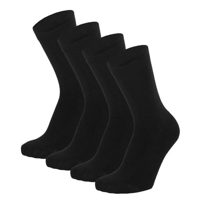 Morethansocks - Bamboe Kindersokken Basic - 4-Pak - Maat 23 t/m 38 - Naadloos - Kindersokken jongens - Kindersokken meisjes
