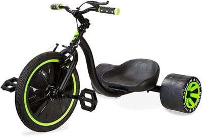 Drift Trike - Driewieler Skelter - Buiten Spelen - BMX V-Brake - 16 Inch Wiel - Groen Zwart