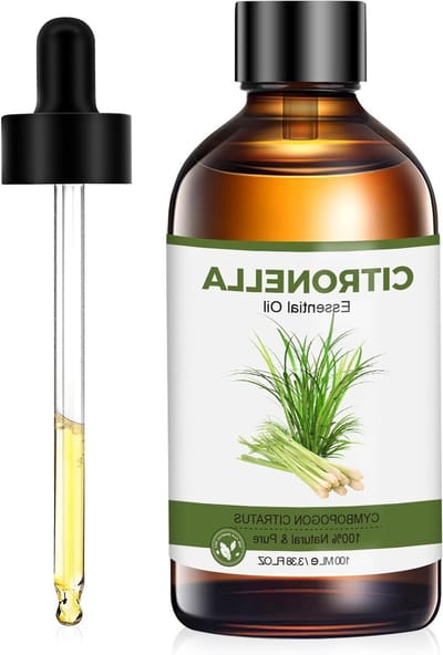 Natuurlijke etherische oliën voor diffuser en luchtbevochtiger, citroengras, lavendel en citronella, 100 ml, ontspanning en aromatherapie