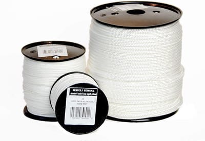 Blinde Koord - Nylon Koord - Rolgordijnen Ophangen - Robuust Gevlochten - 50 Meter - Wit
