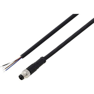 TRU COMPONENTS TC-13752032 Aansluitkabel M8 x 1 Aantal polen (sensoren): 4 Stekker, recht 5 m 1 stuk(s)