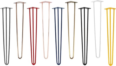 4x Tafelpoot Hairpin Industriële Stijl Metalen Meubelpoten voor DIY Kast en Bank 15 cm