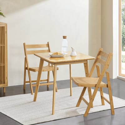 Eetkamerstoel set van 2 Gran 78x44,5x40 cm bamboe