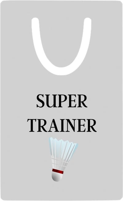 Hacebo® - Super trainer metalen boekenlegger - Sport - coach - Badminton - Trainer - geschenk - verjaardag - love gift Bladwijzer boekenleggers - 7.6 cm x 5cm