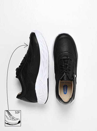 Wolky Dames Sneakers 05703 Vitality S2F Zwart