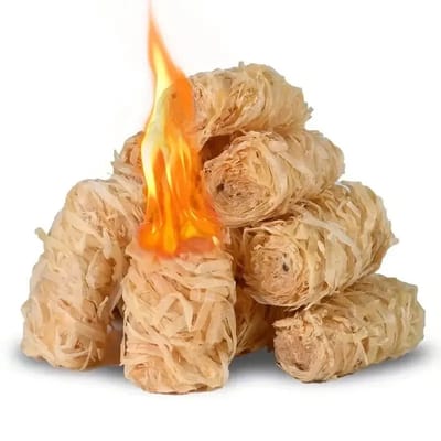 Natuurlijk Vuurstarter - Houtstokken - 100% Natuurlijk - Lange Brandtijd - Hout - Voor Buitenliefhebbers - 30/100 Stuks