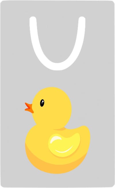 Hacebo® - Badeend metalen boekenlegger - Bad eend - Kinderen - Kuikentje - vogel - dieren Bladwijzer boekenleggers - 7.6 cm x 5cm