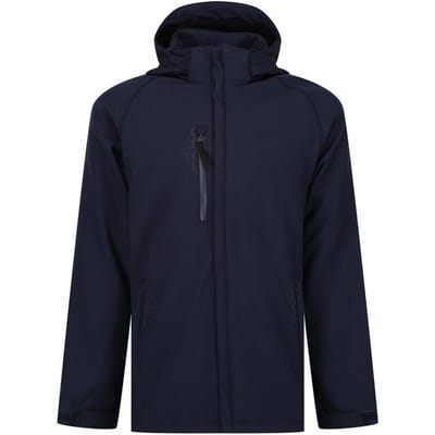 Regatta Heren Repeller gevoerd Soft Shell jack met capuchon (Marine)
