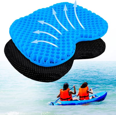 MMOBIEL antislip Kajak Zitkussen – Waterdicht Kajak Gel Zitkussen – Draagbare Zitplaats voor Kajak, Boot, Kano, Roeien etc.- Drukontlasting & Comfortabel Zitkussen - Kajak Accessoires