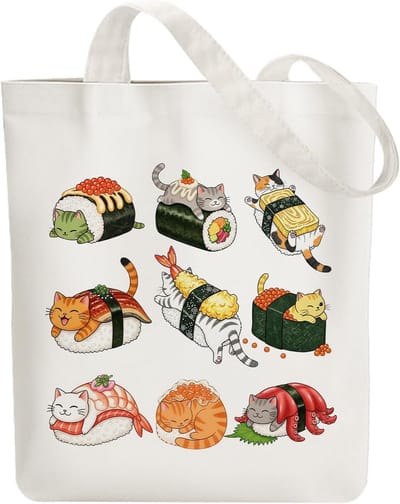 Stevige Katoenen Tote Bag met Ritssluiting - Herbruikbare Schoudertas voor Winkelen, Werk en Vakantie