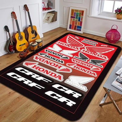 H-Honda tapijt bedrukt mode yogamat antislip tapijt slaapkamerdecoratie buitentapijt slaapkamer verjaardagscadeau 160*230cm