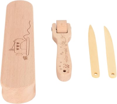 Naaigereedschap Set - Houten Pers - Naden Strijken - Professioneel Hardhout - 453 g - Houtkleur