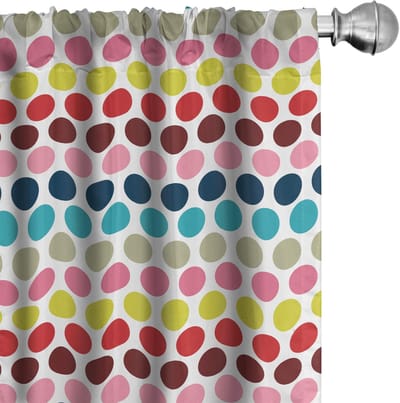 ABAKUHAUS Kleurrijke gordijnen – 2-delige set 75x175 cm – verduisterend, microvezel