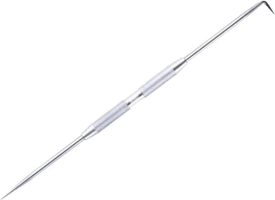 Vaste twee-punts schrijver - Kraspen etser - Markeren en etsen - Gehard geslepen staal - 21.92 cm lengte - Meerkleurig