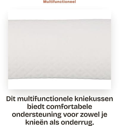 Dailygoods- Kniekussen Comfortabele Ondersteuning - Beensteunkussen - Lendenkussen - Multifunctioneel - Traagschuim - Halve Cirkel Vorm