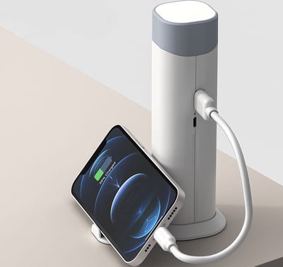 VUBIO Moderne 3-in-1 Kampeerlamp - LED - Powerbank - Zaklamp - Tafellamp