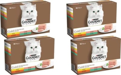 4x Gourmet Gold - Mousse Mix Multipack - Kattenvoer - 12x85g