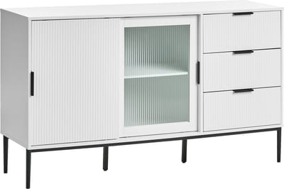 LEDUC - 2-deurs dressoir - Wit - MDF