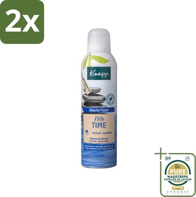Kneipp - Douche schuim - Me‑Time - Patchouli & Sandelhout - 200 ml - Voordeelverpakking - 2 stuks - Patchouli - Sandelhout