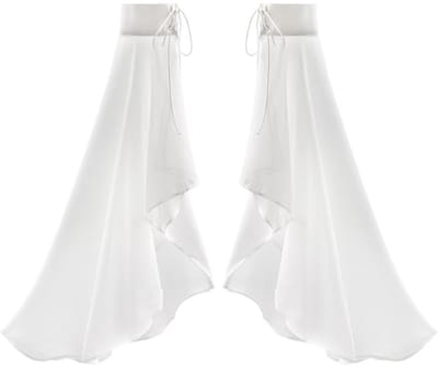 Dailygoods- Handschoenen Dames - Afneembare Mouwen - Chiffon - Goth - Lange Mouwen - Zwart/Wit - Comfortabele Stof - Vingerloze Handschoenen