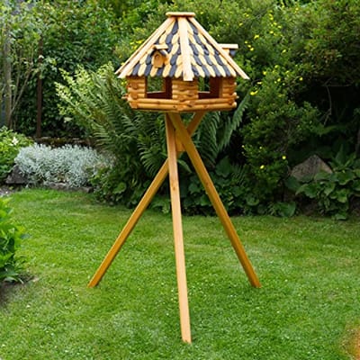 XXL Luxe Vogelhuis met Zonneverlichting - Prachtige Voederhuis voor Tuin