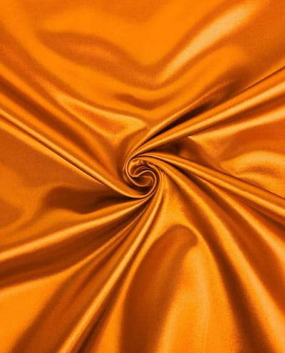 Satijn Stof Effen Oranje – Glanzende Satijnstof met Stretch – 150 cm Breed – 120 gr/m²