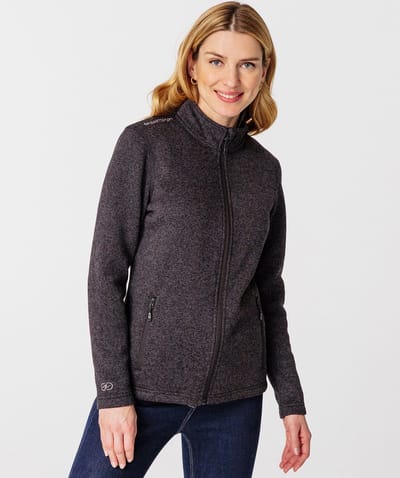 Damart - Damesfleece met opstaande kraag Thermolactyl - Dames - Zwart - XS